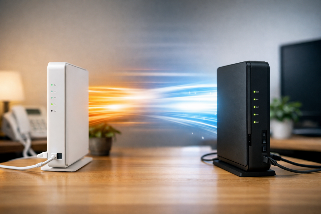 ルーター比較と光の軌跡